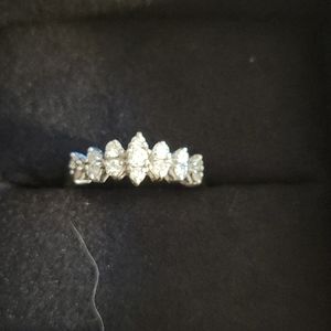 White gold diamond ring